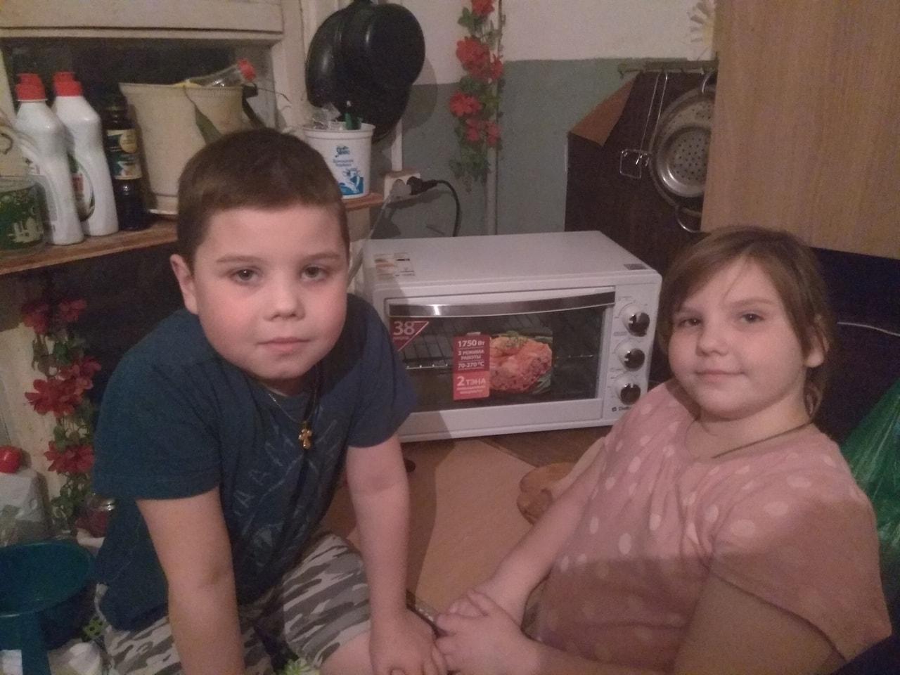 Помогли нашей подопечной полной семье с шестью детками приобрести духовку электрическую!