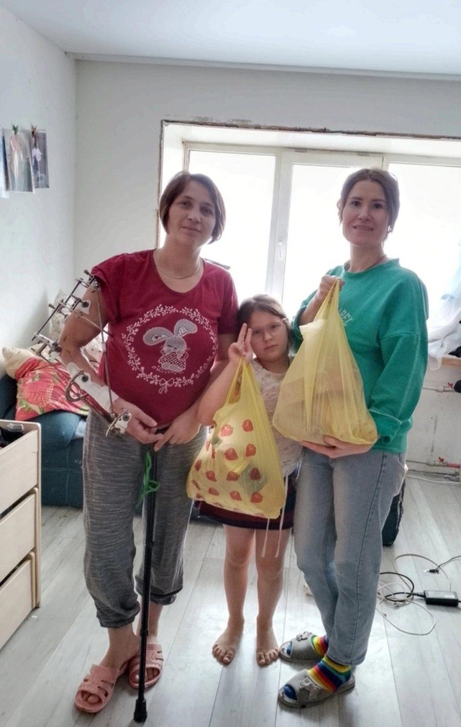 Оказали продуктовую помощь семье Евгении, пропавшей в трудную жизненную ситуацию