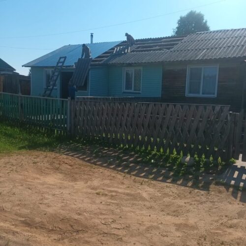 Благодаря вашим неравнодушным сердцам🕊️ помогли нашей подопечной семье материалами для ремонта крыши
