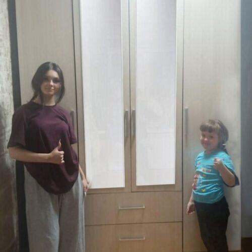 Оказали помощь нашей подопечной и ее детям в приобретении шкафа