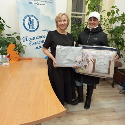 Оказали помощь постельным бельём и одеялами